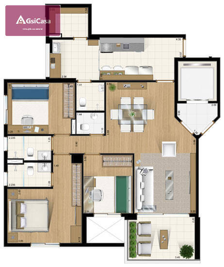 Apartamento, 3 quartos, 104 m² - Foto 40