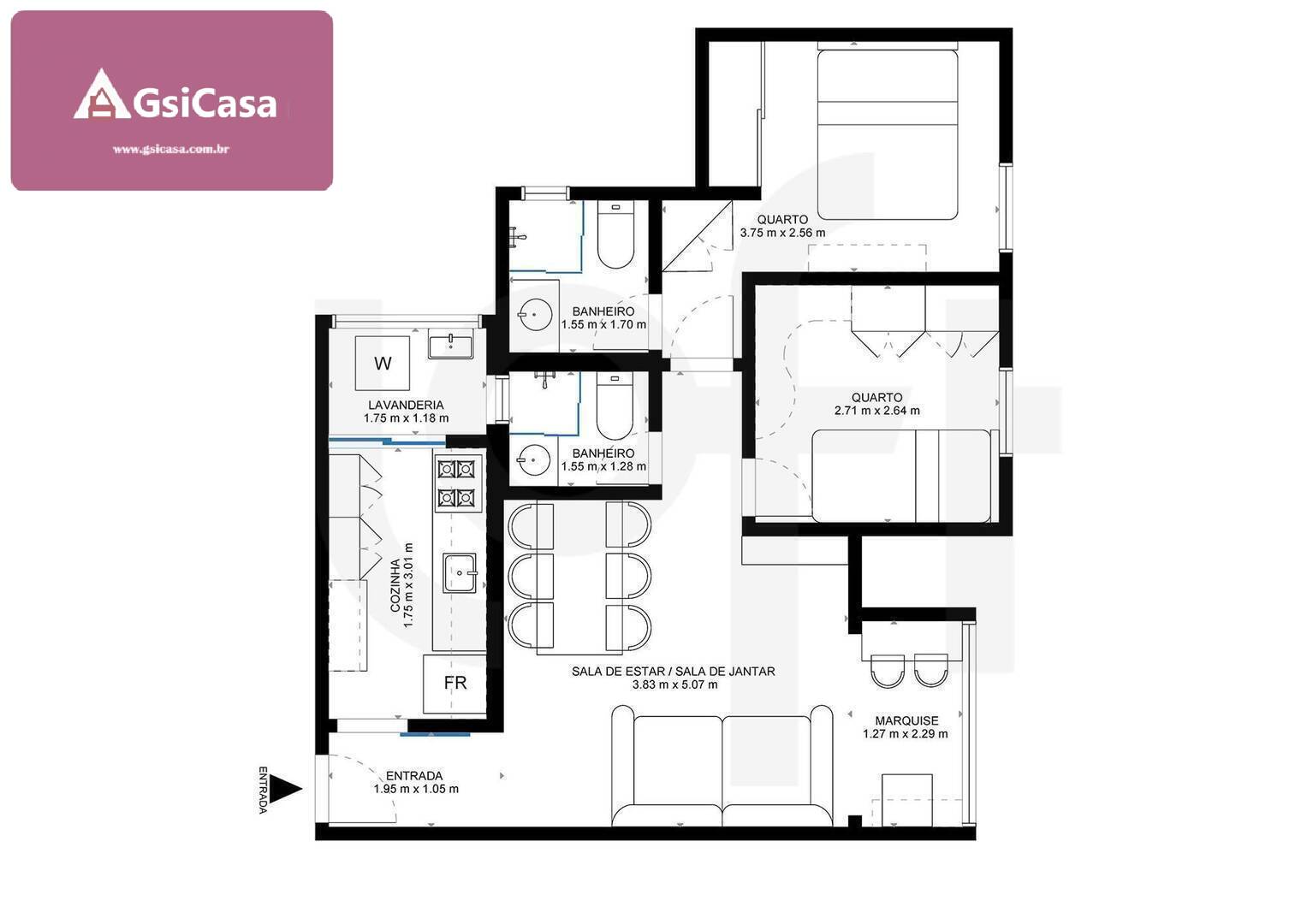 Apartamento, 2 quartos, 60 m² - Foto 37